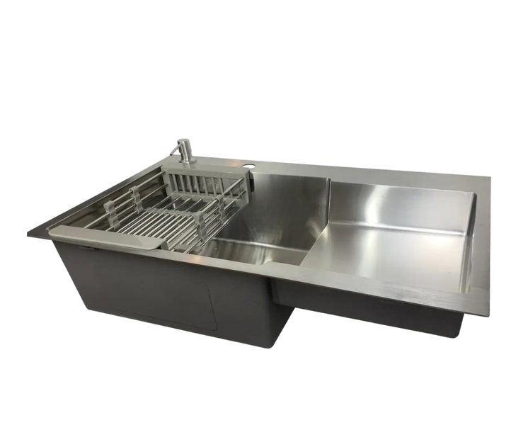 Комплект кухонної мийки Kraft Handmade HS R 780х480 (3.0/1.0 мм) S3589 фото