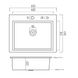 Кухонна мийка Platinum Handmade PVD 650х450х220 чорна (товщина 3.0/1.5 корзина та дозатор в комплекті) 23577 фото 7