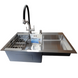 Комплект кухонной мойки Kraft Handmade HS R 780х480 (3.0/1.0 мм) S4855 фото 4