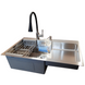 Комплект кухонної мийки Kraft Handmade HS R 780х480 (3.0/1.0 мм) S3589 фото 3
