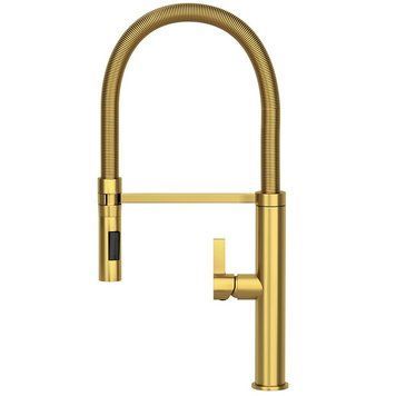 Смеситель для кухни GRANITAN FUSS GOLD золотой * FUSS-GL фото