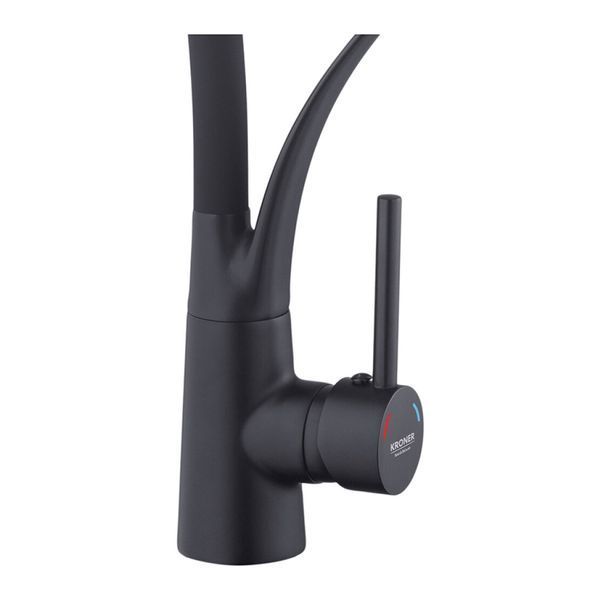 Комплект кухонной мойки Kraft&nbsp;HM&nbsp;NANO BLACK - 7848ALB&nbsp;PVD&nbsp;(3.0/1.0 мм) S5115 фото