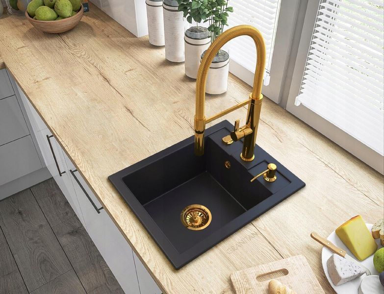 Змішувач для кухні GRANITAN FUSS GOLD золотий * FUSS-GL фото