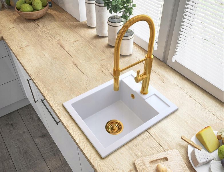 Змішувач для кухні GRANITAN FUSS GOLD золотий * FUSS-GL фото