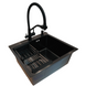 Кухонна мийка Kraft HM 50х50 NANO BLACK PVD (3.0/1.0 мм) S4791 фото 8