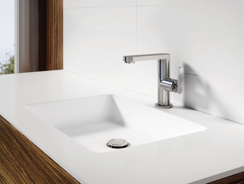 Змішувач для раковини (умивальника) KOHLMAN BOXINE CHROME низький QB100B фото