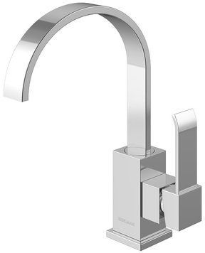 Смеситель для раковины (умывальника) KOHLMAN AXIS CHROME QB150N фото