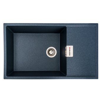 Гранитная мойка для кухни VALESO 8650 DIAMOND матовая (антрацит) 49116 фото