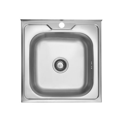 Кухонна мийка накладна Kroner KRP Dekor - 5050 (0.6 мм) CV022811 фото
