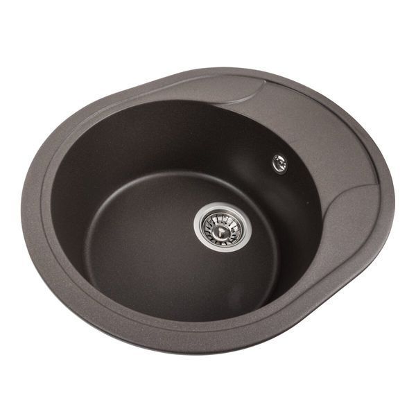 Гранитная мойка для кухни Platinum 5847 ONYX матовая Темная скала 40340 фото
