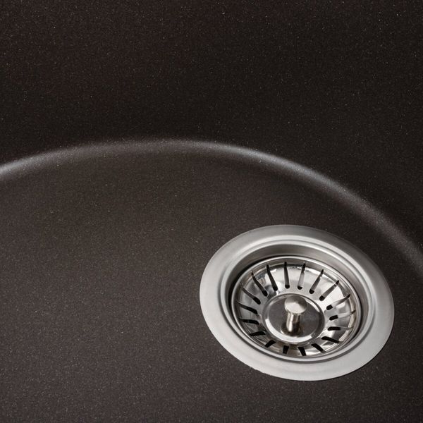 Гранитная мойка для кухни Platinum 5847 ONYX матовая Темная скала 40340 фото