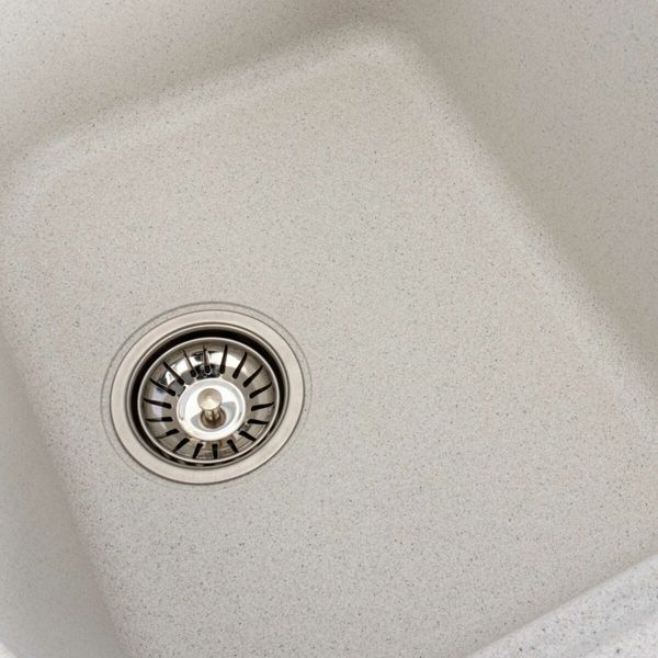 Гранітна мийка для кухні Platinum 7950 Equatoria матова Біла в крапку 36389 фото