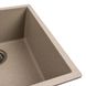 Гранітна мийка для кухні Platinum 4040 RUBA матова сафарі 41645 фото 3