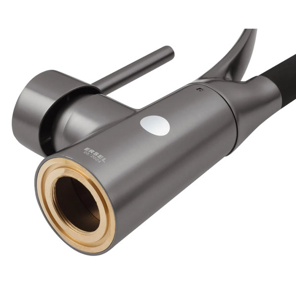 Комплект кухонной мойки Kraft NANO BLACK PVD HS60*45 Декор (3.0/1.0 мм)+Змішувач для кухні Kroner KRP Ersel - GRP03393BLK S4885 фото