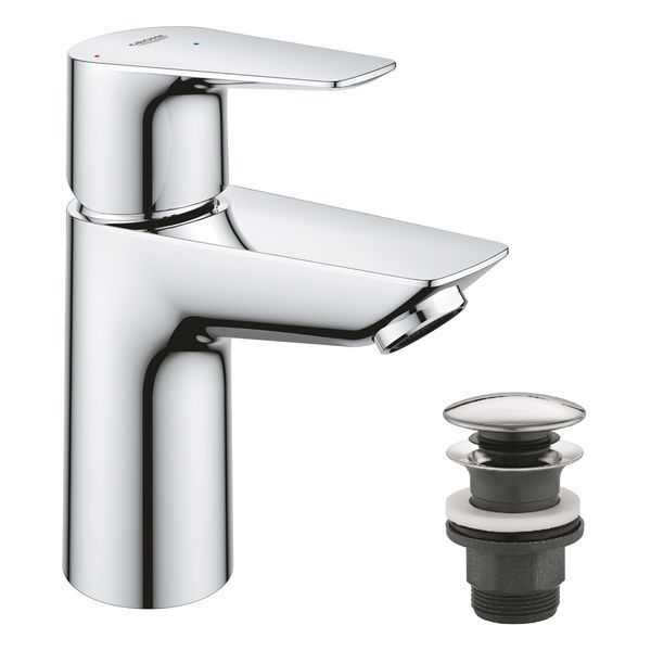 Набор смесителей Grohe Quickfix термостат для душа с душевым гарнитуром Precision Flow THM и смеситель для раковины StartEdge S-Size UA202503TE CV030628 фото