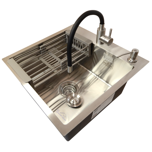 Комплект кухонной мойка Kraft KRF 5050 decor (3.0/1.0 мм) S3577 фото