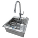 Комплект кухонної мийки Kraft KRF 5050 decor (3.0/1.0 мм) S4993 фото 1