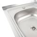 Кухонна мийка з нержавіючої сталі Platinum САТИН 6060 L (0,5/160 мм) 11609 фото 4