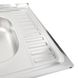 Кухонна мийка з нержавіючої сталі Platinum САТИН 6060 L (0,5/160 мм) 11609 фото 3