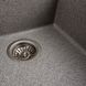 Гранітна мийка для кухні Platinum 4040 RUBA матовий сірий 41646 фото 5