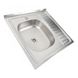 Кухонна мийка з нержавіючої сталі Platinum САТИН 6060 L (0,5/160 мм) 11609 фото 2