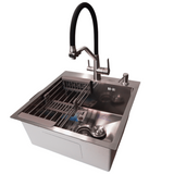 Комплект кухонной мойка Kraft KRF 5050 decor (3.0/1.0 мм) S3578 фото