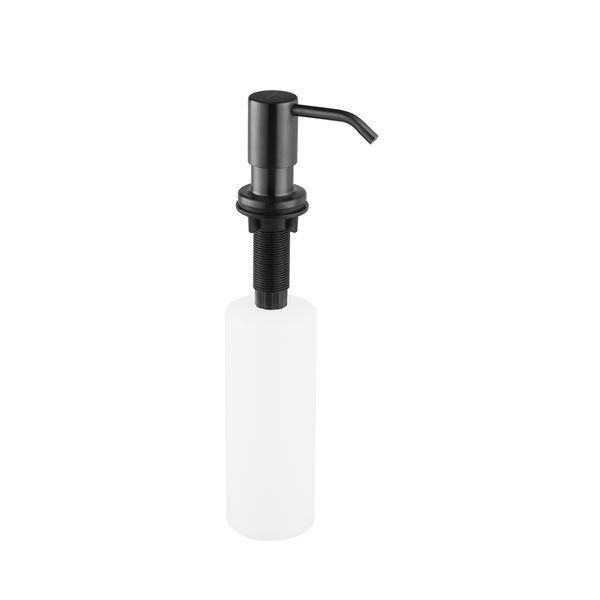 Комплект кухонна мийка Kroner Schwarze-6350HM PVD + змішувач Makon-GRP030-T + дозатор Spender-SCH049 CVS30075 фото
