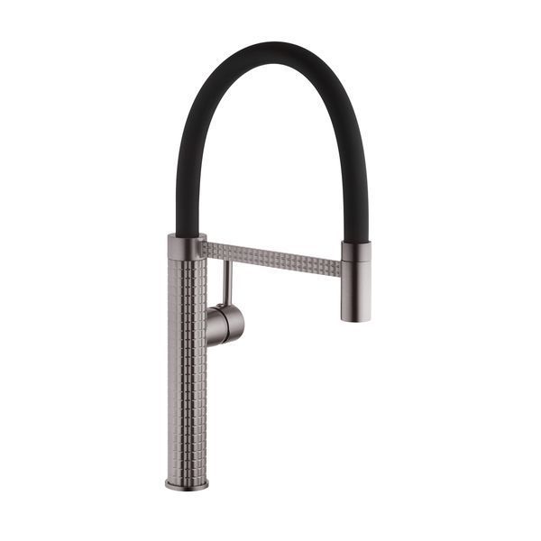 Смеситель для кухни с гибким изливом Pllen&oacute; Lazio PVD ST05 Grafite ST430005 фото