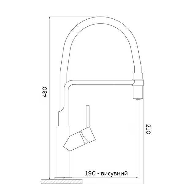 Кухонний змішувач VALESO BQ566 гнучкий PVD чорний 45980 фото