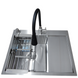 Комплект кухонной мойки Kraft Satin BRS 65х48 (3.0/1.0 мм) S4994 фото 3