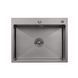 Комплект кухонна мийка Kroner Schwarze-6350HM PVD + змішувач Makon-GRP030-T + дозатор Spender-SCH049 CVS30075 фото 14