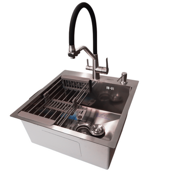 Комплект кухонної мийки Kraft KRF 5050 decor (3.0/1.0 мм) S4795 фото