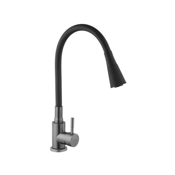 Комплект кухонної мийки KRAFT Handmade PVD чорна HS 5448 (3.0/1.0 мм) S3630 фото