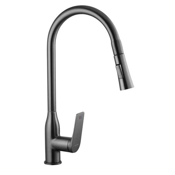 Комплект кухонної мийки KRP Schwarze - 7848RHM PVD S4695 фото