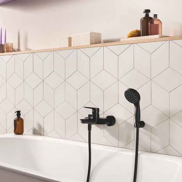 Набор смесителей 3 в 1 для ванной комнаты Grohe QuickFix Start Black UA303301SQ CV032757 фото