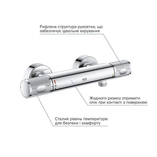Змішувач термостатичний для душу Grohe QuickFix Precision Feel 34790000 CV033579 фото