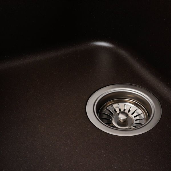 Гранитная мойка для кухни Platinum 7950 Equatoria матовый Темная скала 40363 фото