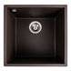 Гранітна мийка для кухні Platinum 4040 RUBA матова темна скеля 41648 фото 1