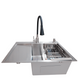 Комплект кухонної мийки Kraft Satin BRS 65х48 (3.0/1.0 мм) S4995 фото 2