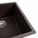 Гранітна мийка для кухні Platinum 4040 RUBA матова темна скеля 41648 фото 3