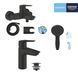 Набор смесителей 3 в 1 для ванной комнаты Grohe QuickFix Start Black UA303301SQ CV032757 фото 10