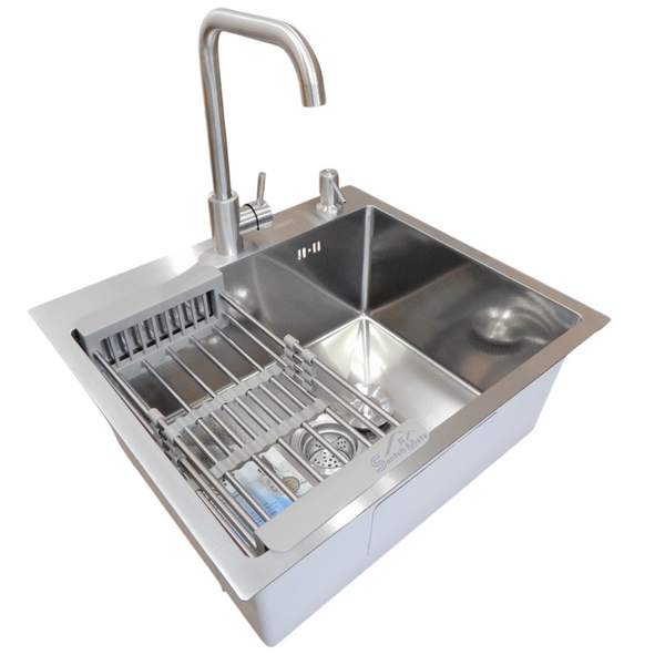 Комплект кухонної мийки Kraft KRF 5448 DECOR (3.0/1.0 мм) S4796 фото