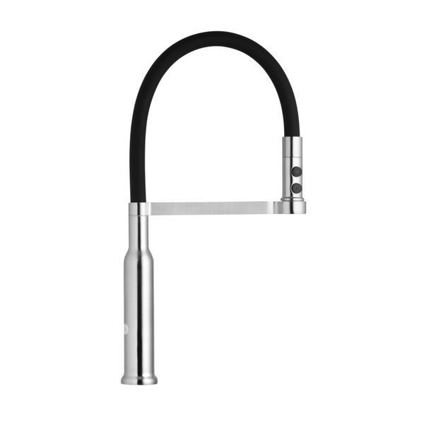 Смеситель для кухни с гибким изливом Pllen&oacute; Lazio BLK04 spazzolato ST430004 фото