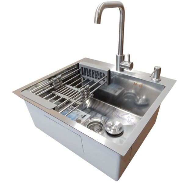 Комплект кухонної мийки Kraft KRF 5448 DECOR (3.0/1.0 мм) S4796 фото