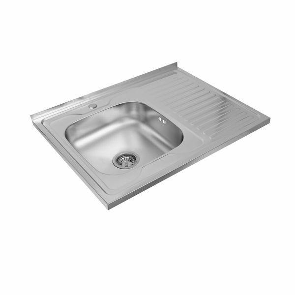 Кухонна мийка з нержавіючої сталі Platinum САТИН 8060 L (0,7/160 мм) 11612 фото