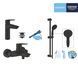 Набор смесителей 3 в 1 для ванной комнаты Grohe QuickFix Start Black UA303301MQ CV032749 фото 13