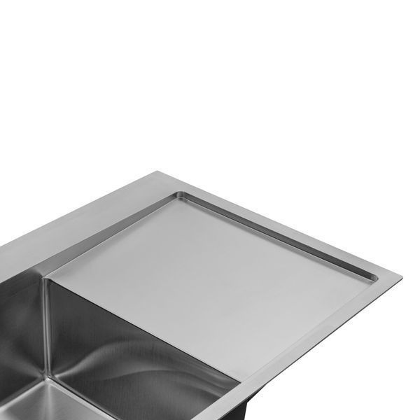 Комплект кухонна мойка Kroner Geb&uuml;rstet-7849LHM + смеситель Edelstahl Klassisch-ESG035 + дозатор Spender-016 CVS30079 фото