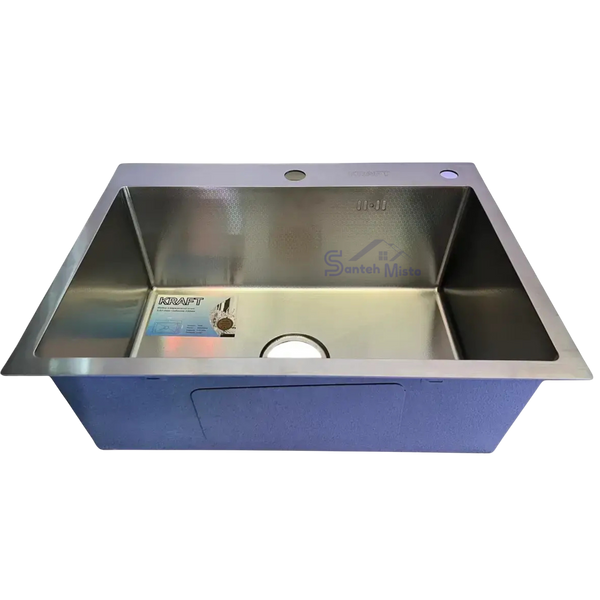 Комплект кухонної мийки Kraft KRF 6045 DECOR (3.0/1.0 мм) S4797 фото