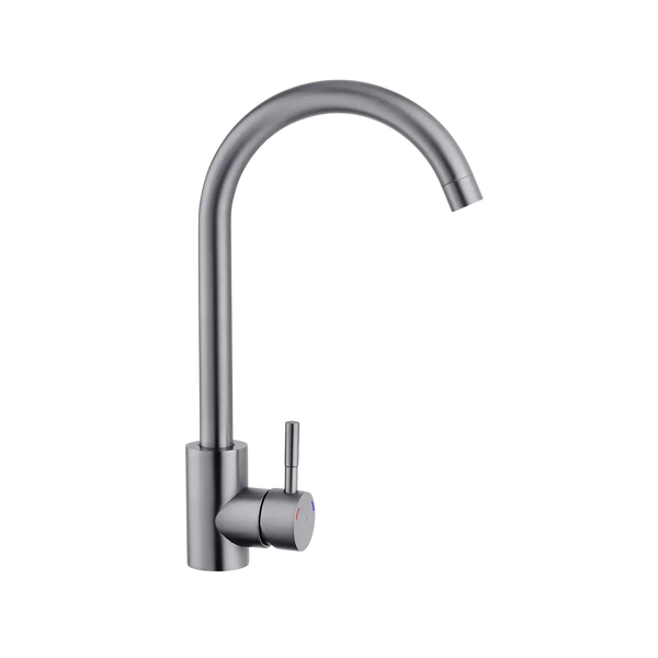 Комплект кухонної мийки Kraft HM 50х50 NANO BLACK PVD (3.0/1.0 мм) Декор S4747 фото