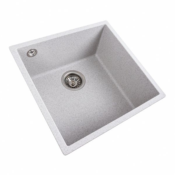 Гранітна мийка для кухні Platinum 4040 RUBA матовий топаз 41650 фото